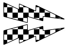 Racing Blitz Aufkleber Auto