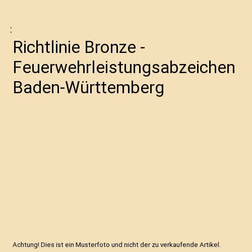 Richtlinie bronze - richtlinie,