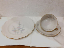 3 teiliges Sammelgedeck BAVARIA 82 Porzellan 82 mit Goldrand Neuwertig!