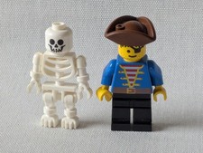 2x LEGO® Figur Minifigur Piraten Pirat Pirates Skelett Set Konvolut Sammlung