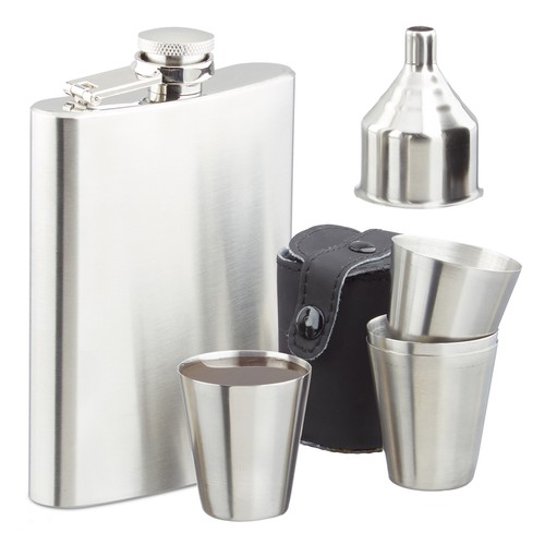 Flachmann set taschenflasche - flachmann,