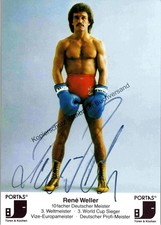 Original Autogramm René Weller (1953-2023) /// Autogramm Autograph signiert sign