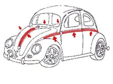 Alu Zierleisten Satz