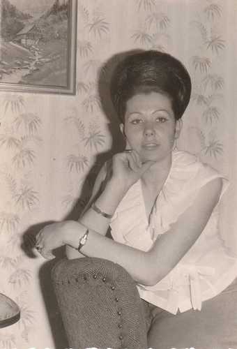 Vintage foto schöne frau - foto, in