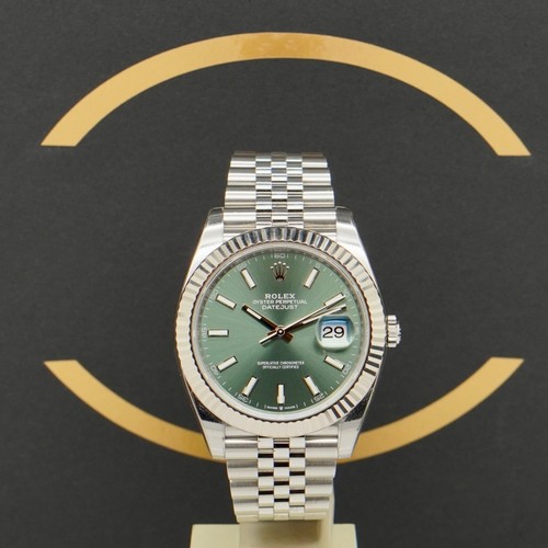 Rolex datejust mint green - green,