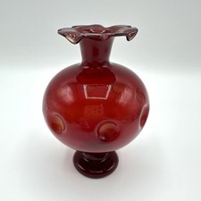 Vase Glas Filigran Rot