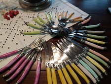 Besteckkonvolut Laguol und Crefton 36 tlg Steakmesser Nachlass Konvolut