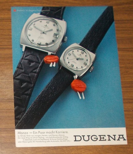 Seltene werbung dugena monza - dugena,
