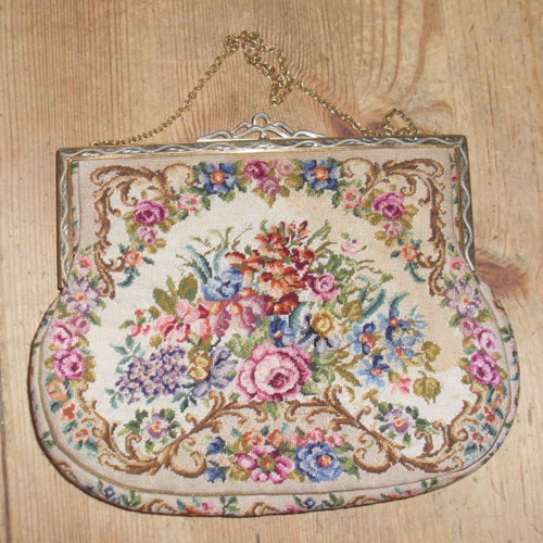 Alte gobelin abendtasche 50er - alte,
