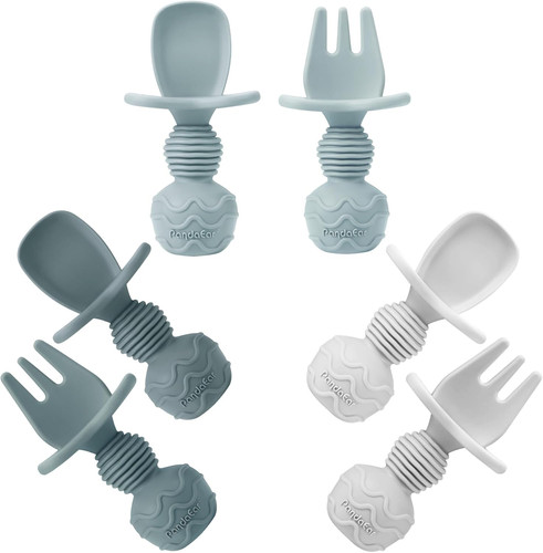 6er pack silikon babylöffel - 6er,