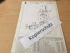 Fiat Topolino 500 B u. C,  Weber Tipo 22 DRS Vergaserplan