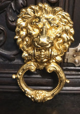 Antik Löwenkopf Türklopfer