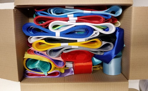 Satinband restepaket farbmix - satinband,