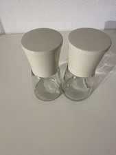 WMF – Gewürzmühlen Set 2-tlg. – Keramikmahlwerk Glas/Kunststoff – Weiß – NEU