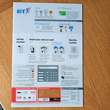 BT Phonecard & Coin Benutzerhandbuch Phone Box Display ., Plexiglas Benutzerhandbuch.