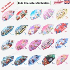 Kinder Regenschirm Brolly Spiderman Marvel halbautomatisch Kuppel Bubble Boy Mädchen Schule