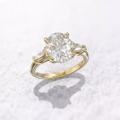 Karat ovalschliff moissanit - ovalschliff,