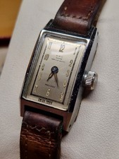 🇨🇭 B.W.C. SUISSE –1940er  Rechteckige Vintage-Handaufzugsuhr Ref. 5547