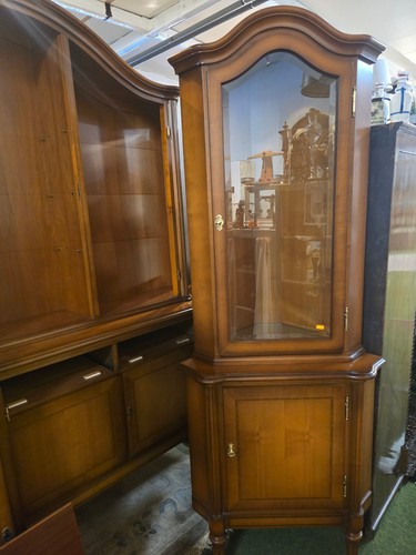 Eckvitrine holz glas - eckvitrine, vintage