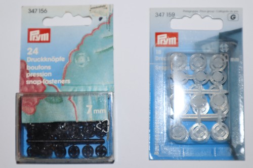 Prym druckknöpfe schwarz - prym,, druckknöpfe,