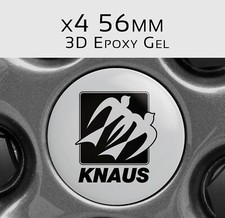 KNAUS wohnwagen und wohnmobil Aufkleber , Radaufkleber, epoxy 56mm, 3D Gel x4