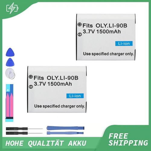 Akku für olympus 90b - 2x, li-90b