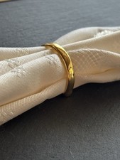 Serviettenringe Gold | Edelstahl | 6 Stück | Tischdeko Elegant | Hochzeit Deko