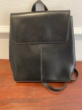 Rucksack Handtasche - Leder - schwarz