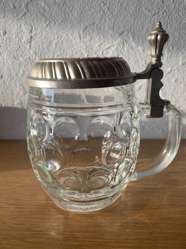 Bierseidel haku mit zinndeckel - bierseidel,