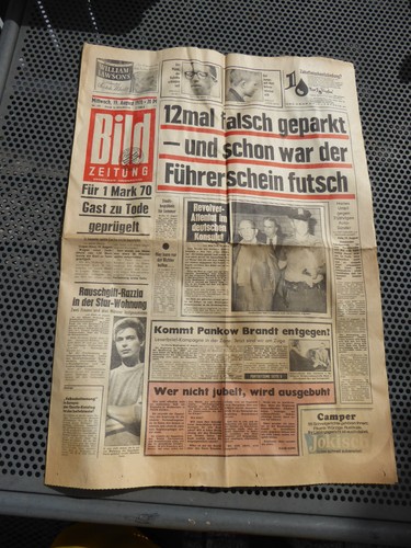 Alte bild zeitung - zeitung, 19.