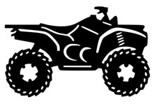 Quad Aufkleber Auto Wand