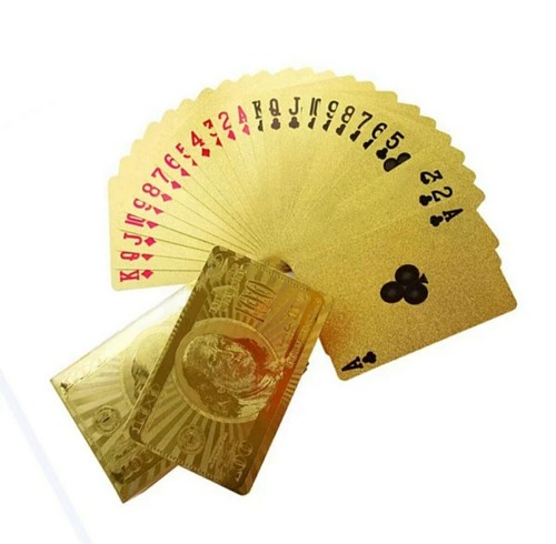 Spielkarten 100 gold - 2x,