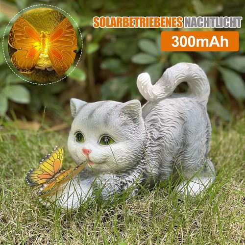 Solar katzenfigur katze - katzenfigur,