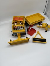 Playmobil 3454 Bautruck Schneepflug Räumfahrzeug Anhänger Zubehör von 1986