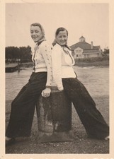 Vintage Foto Hübsche junge