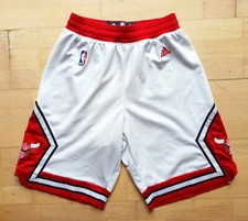 Chicago Bulls Adidas Swingman Shorts NBA weiß white Derrick Rose Hose Sz. S
