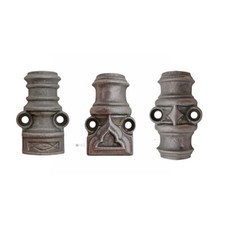 Antik Fenster Basküle Riegel Kloben alt Stange 16mm Flach halbrund