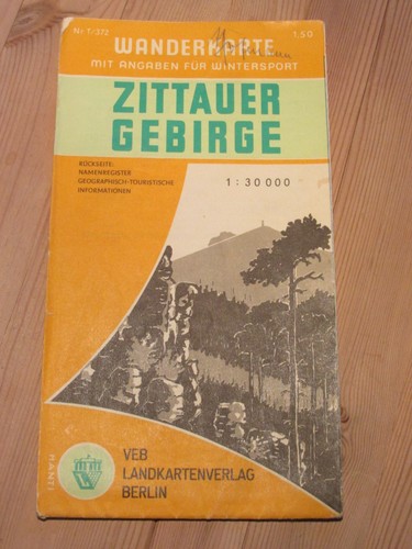 Ddr wanderkarte zittauer - ddr,