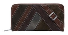 Desigual Mone Fibonacci Fiona Long Wallet Geldbörse Dark Caramel braun Neu