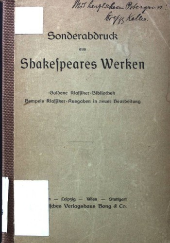 Shakespeares werke 14 - shakespeares, in