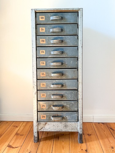 Schubladenschrank vintage - schubladenschrank,
