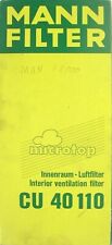 CU40110 Innenraum Luftfilter MANN FILTER - Neu !