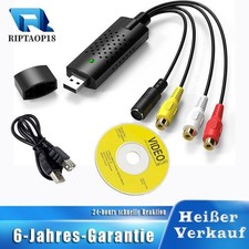 USB 2.0 Audio Video Grabber VHS Videoadapter Digitalisieren Gerät Konverter
