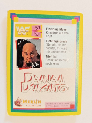 Wwf wrestling sammelkarte - wwf, nr