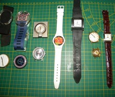 Konvolut defekter Uhren u.a. von Braun AW, Swatch, Dugena, Bergmann, Diehl ...