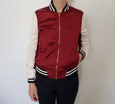 Lee Sateen Bomber Bomberjacke Jacke Collegejacke Satin Jacket Gr. S w. NEU