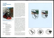 GERMANY FOLDER 2012/07 EISENBAHN SCHMALSPURBAHN HARZ RAILROAD RAILWAY