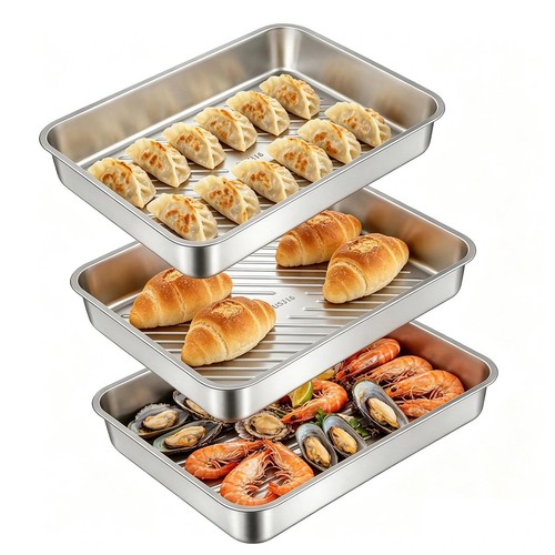 Panierschalen set edelstahl - set,