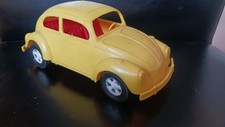 Wader Käfer gelb 60er 70er Altes Spielzeugauto Käfer West Germany Auto Fahrzeug