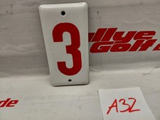 DDR EMAILLE SCHILD NUMMER